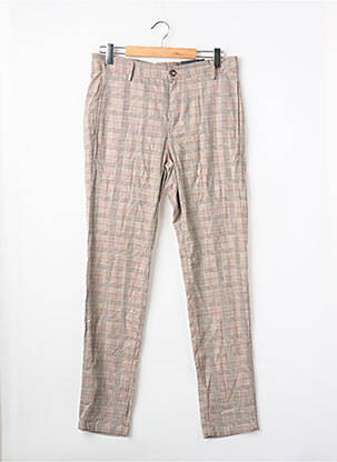 Pantalon droit beige BRUCE & BUTLER  homme