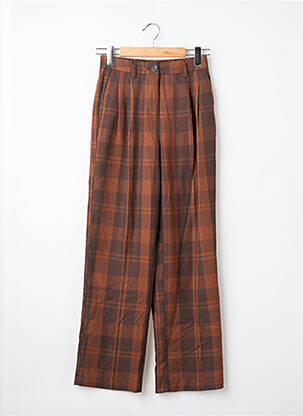 Pantalon droit marron NEON & NYLON femme