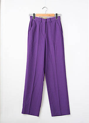 Pantalon droit violet JJXX femme