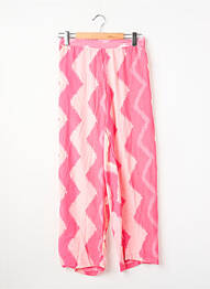 Pantalon large rose GOLD & SILVER femme