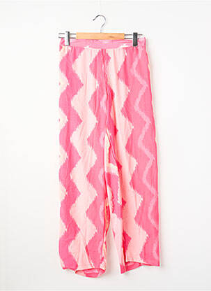 Pantalon large rose GOLD & SILVER femme