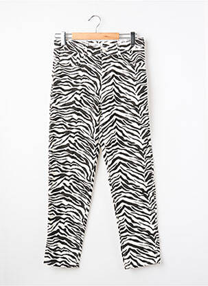 Pantalon droit blanc MANGO femme