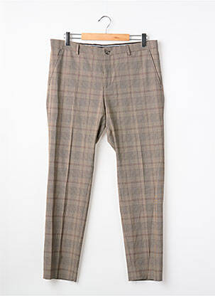 Pantalon droit beige SELECTED homme