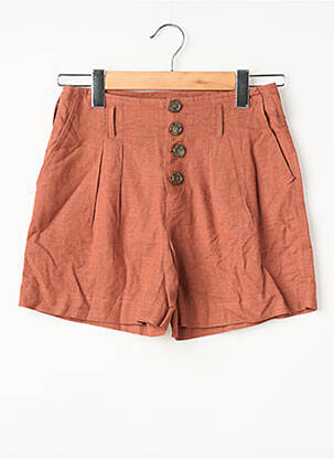 Short marron ONLY femme