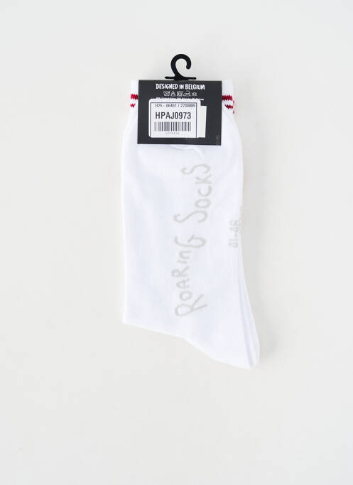 Chaussettes blanc ROARING SOCKS homme