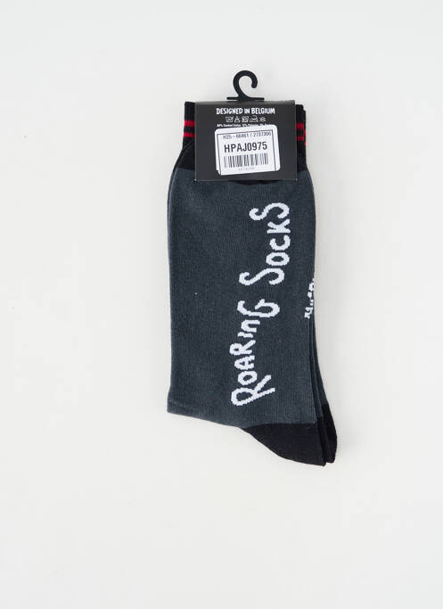 Chaussettes noir ROARING SOCKS homme