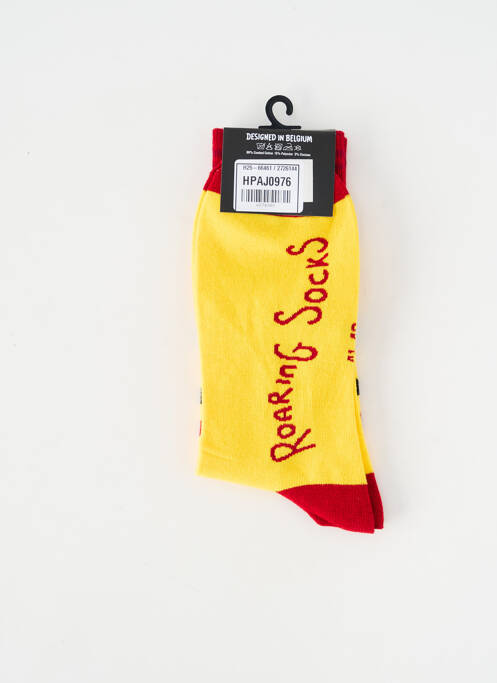 Chaussettes jaune ROARING SOCKS homme