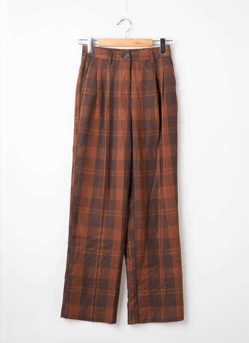 Pantalon droit marron NEON & NYLON femme