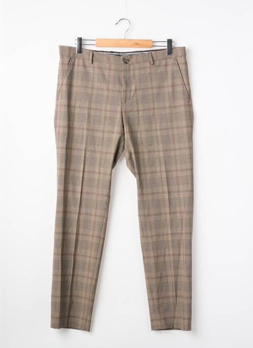 Pantalon droit beige SELECTED homme