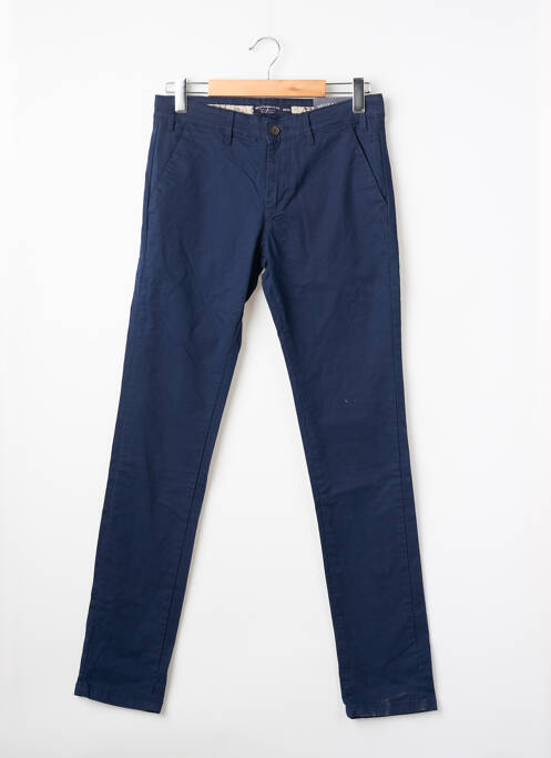 Pantalon droit bleu BRUCE & BUTLER  homme