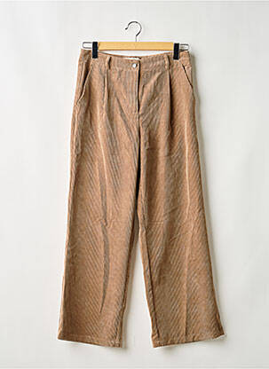 Pantalon droit marron JACQUELINE DE YONG femme