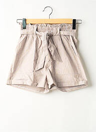 Short marron ONLY femme