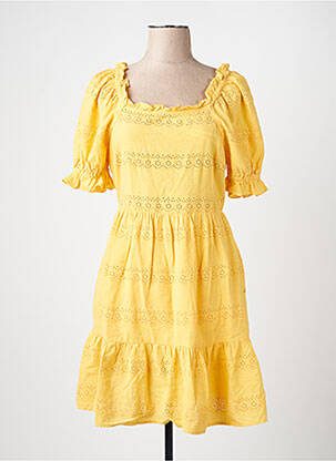 Robe courte jaune VERO MODA femme