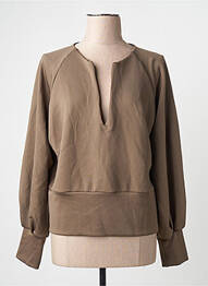 Sweat-shirt marron YUGEN femme