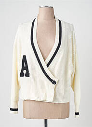 Gilet manches longues blanc ONLY femme