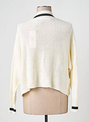 Gilet manches longues blanc ONLY femme