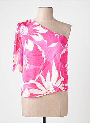 Blouse rose MORGAN femme