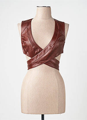 Blouse marron ASTRID BLACK LABEL femme