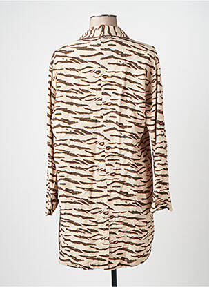 Gilet manches longues marron NOOR BY NORA GHARIB femme