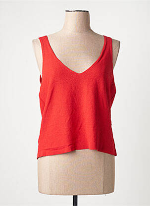 Débardeur rouge ASTRID BLACK LABEL femme