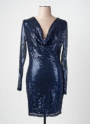 Robe mi-longue bleu NOOR BY NORA GHARIB femme