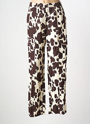 Pantalon cargo marron ASTRID BLACK LABEL femme