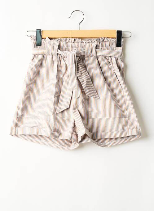 Short marron ONLY femme