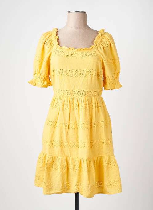 Robe courte jaune VERO MODA femme
