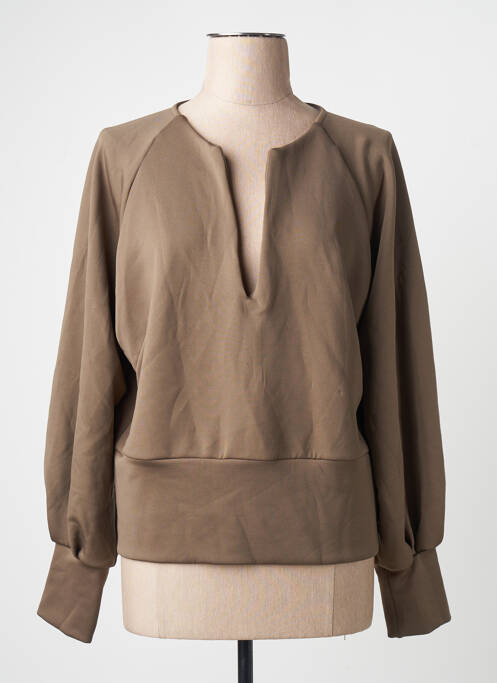 Sweat-shirt marron YUGEN femme