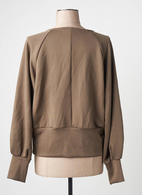 Sweat-shirt marron YUGEN femme