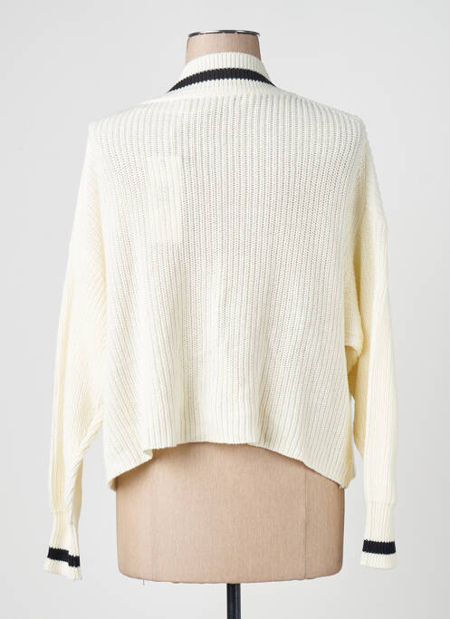 Gilet manches longues blanc ONLY femme