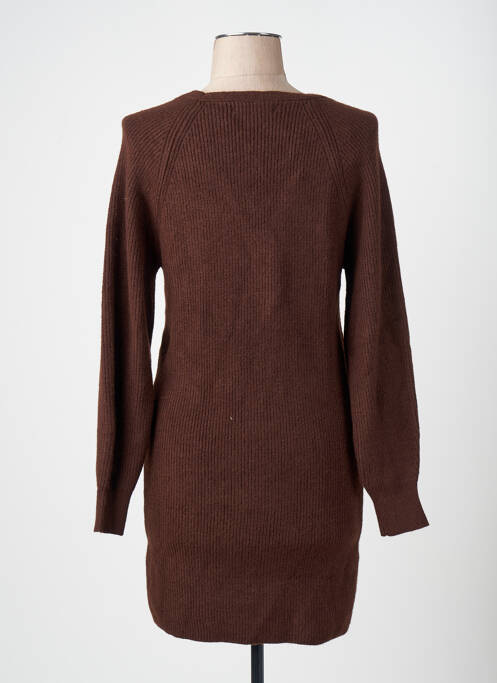 Robe pull marron MANGO femme