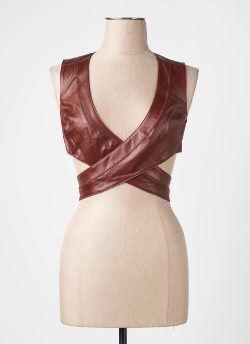 Blouse marron ASTRID BLACK LABEL femme