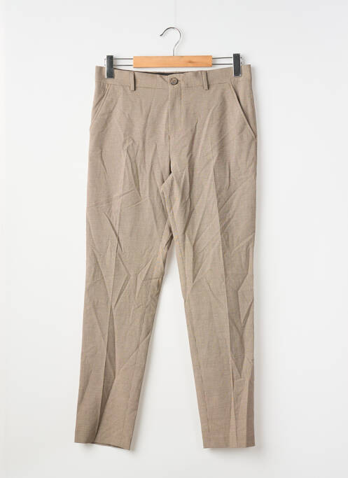 Pantalon droit marron SELECTED homme