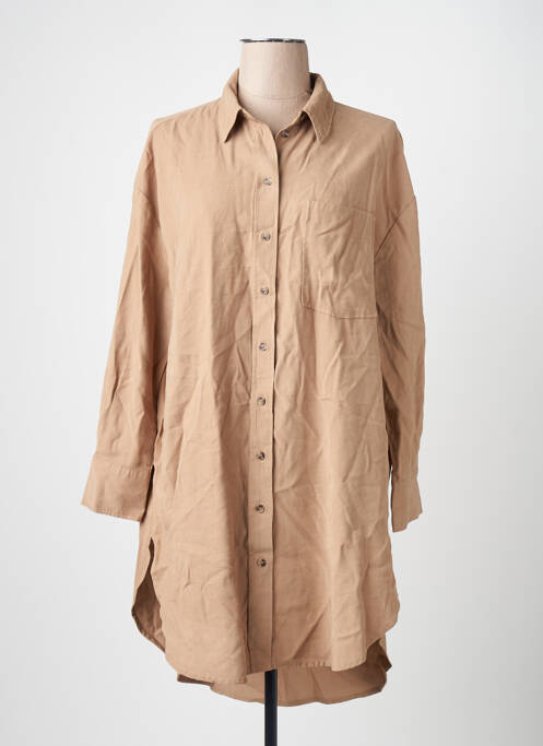 Robe mi-longue marron ONLY femme