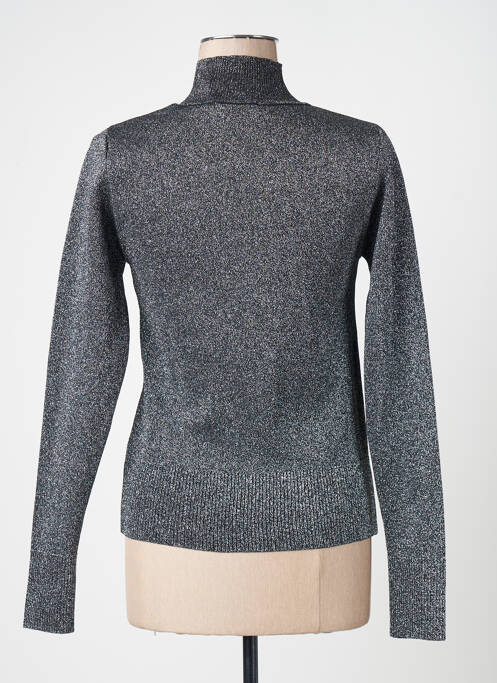 Pull col roulé argent ASTRID BLACK LABEL femme