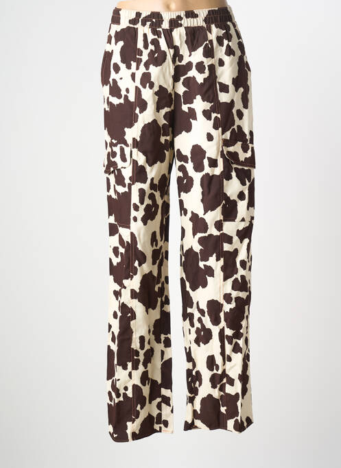 Pantalon cargo marron ASTRID BLACK LABEL femme