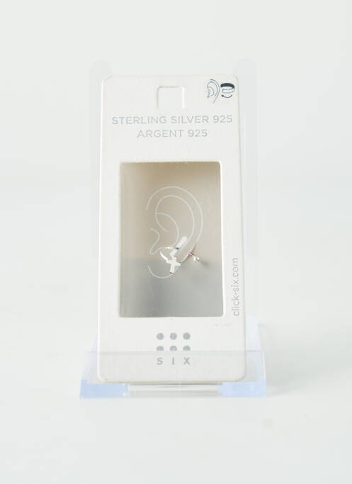 Boucles d’oreilles argent SIX femme