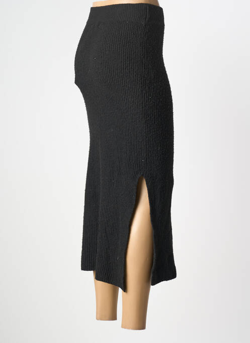 Jupe mi-longue noir JACQUELINE DE YONG femme