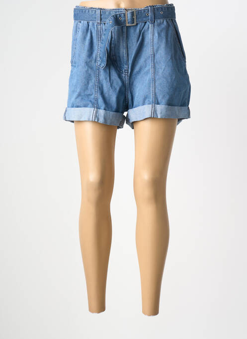 Short bleu JACQUELINE DE YONG femme
