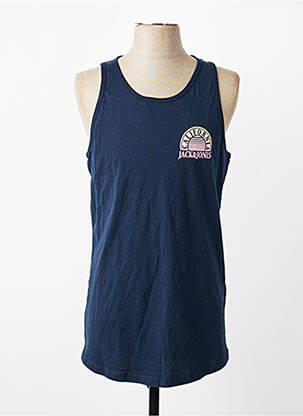 Débardeur bleu JACK & JONES homme