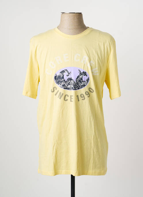 T-shirt jaune JACK & JONES homme