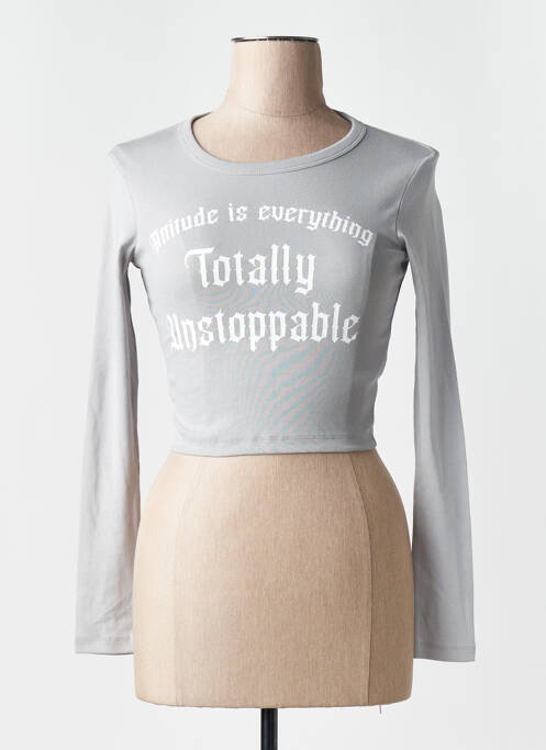 T-shirt gris TALLY WEIJL femme