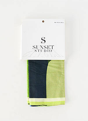 Foulard vert SUNSET STUDIO femme