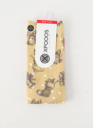 Chaussettes jaune XPOOOS femme