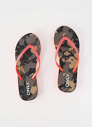 Tongs rouge ONLY femme