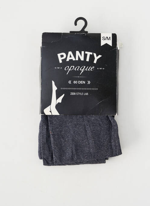 Collants gris ZEB STYLE LAB  femme