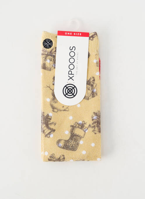 Chaussettes jaune XPOOOS femme