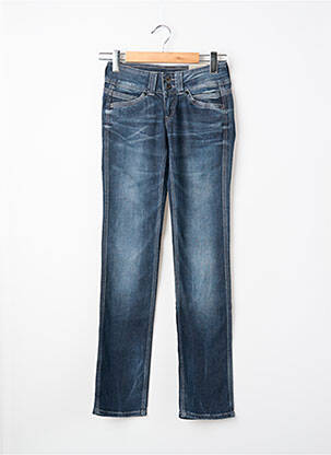 Jeans coupe droite bleu PEPE femme
