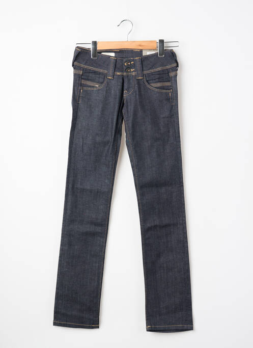 Jeans coupe droite bleu PEPE femme